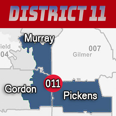 Rick Jasperse representing Districk 11 - Gordon, Murray and Pickens counties